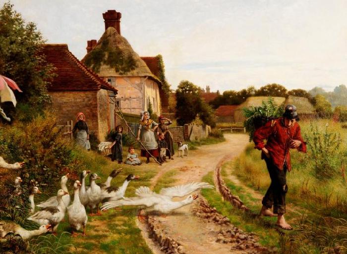 Herbert William Weekes Suspicion France oil painting art